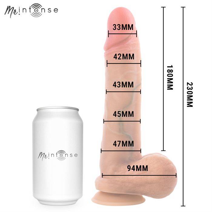 MR INTENSE - GARY L ULTRA-REALISTIC SILICONE COCK WITH TESTICLES 23 CM - Ã- 4.7 CM