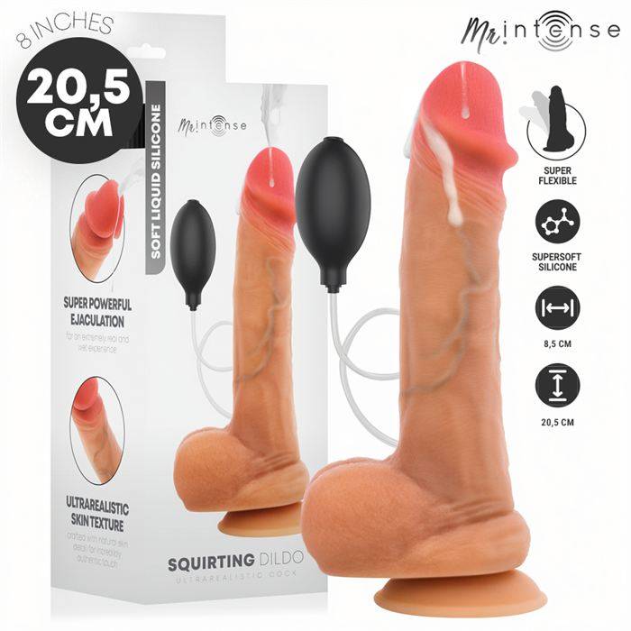 MR INTENSE - DANNY ULTRA-REALISTIC SQUIRTING COCK WITH TESTICLES 20.5 CM -Ã- 4 CM