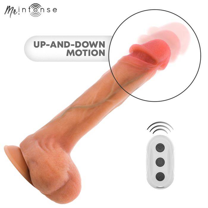 MR INTENSE - BRADLEY VIBRATOR DILDO WITH HEAT EFFECT AND REMOTE CONTROL 21 CM -Ã- 4.2 CM