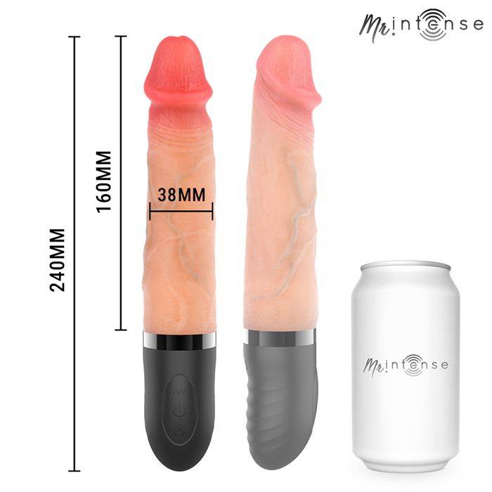 MR INTENSE - JEAN UP&DOWN VIBRATOR WITH HEAT EFFECT 24 CM -Ã- 3.8 CM