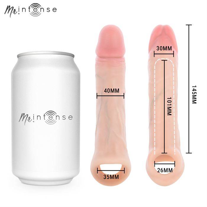 MR INTENSE - SIMON M SILICONE PENIS SLEEVE 14.5 CM -Ã- 4 CM