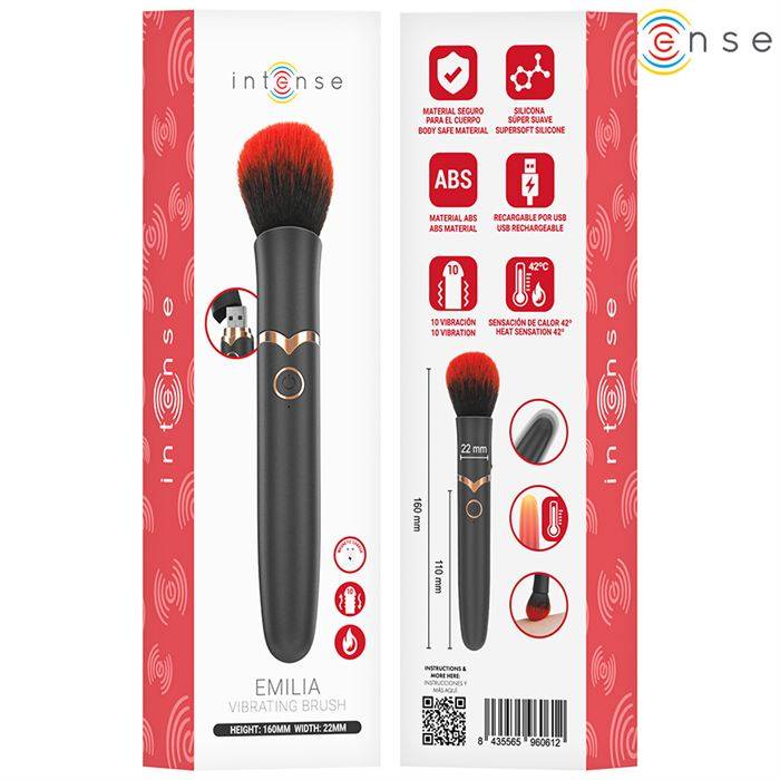 INTENSE - EMILIA HEATED VIBRATING BRUSH 16 CM