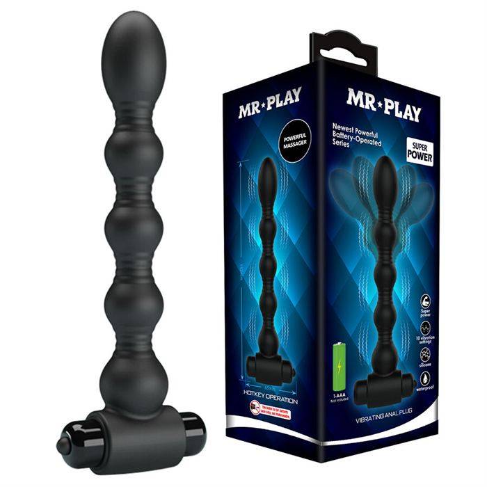 MR PLAY - MASSAGEADOR DE PLUG ANAL VIBRATÃRIO