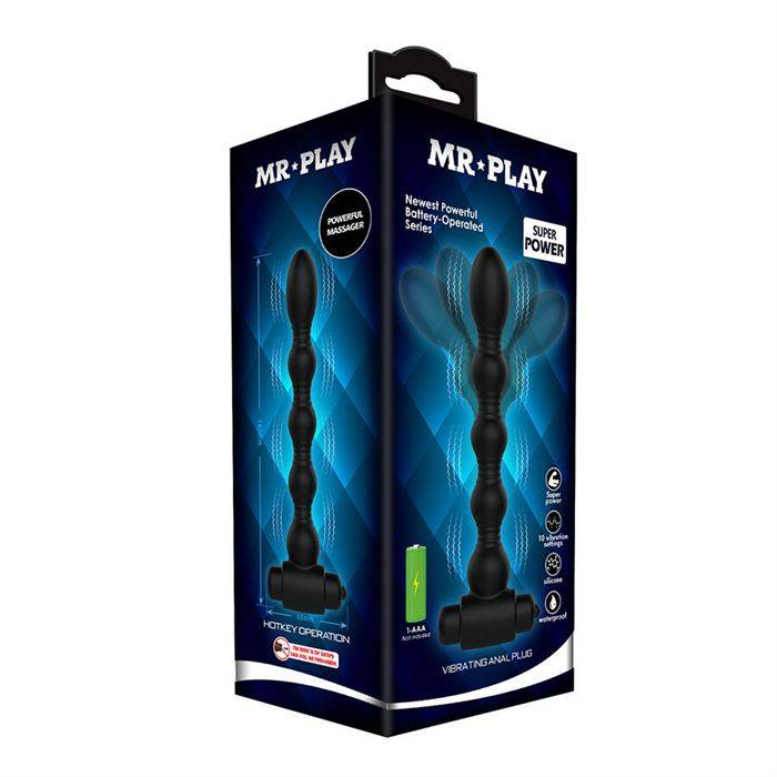 MR PLAY - MASSAGEADOR DE PLUG ANAL VIBRATÃRIO