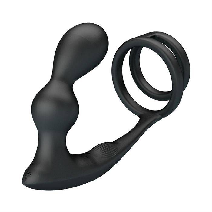 MR PLAY - PLUG ANAL VIBRATÃRIO COM ANEL PENIANO E CONTROLE REMOTO