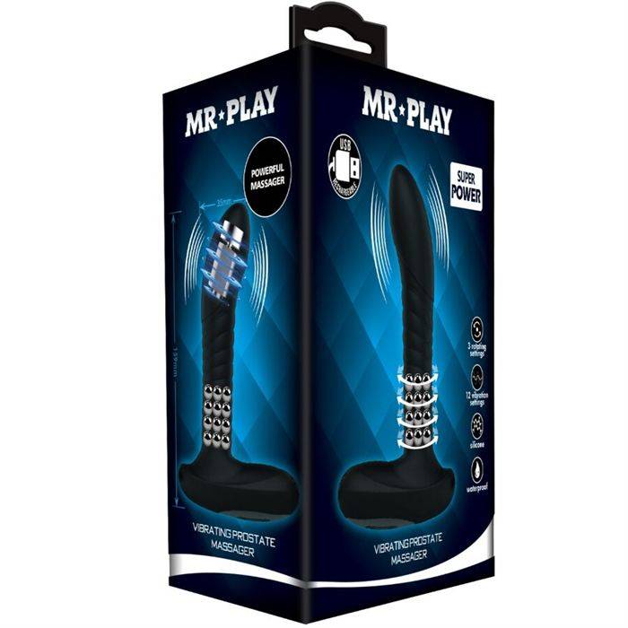 MR PLAY - MASSAGEADOR DE PRÃSTATA COM ROTAÃÃO E VIBRAÃÃO