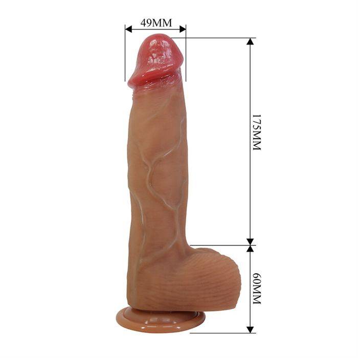 PRETTY LOVE - ORTON DILDO REALISTA COM VENTOSA 23,5 CM -Ã- 4,9 CM