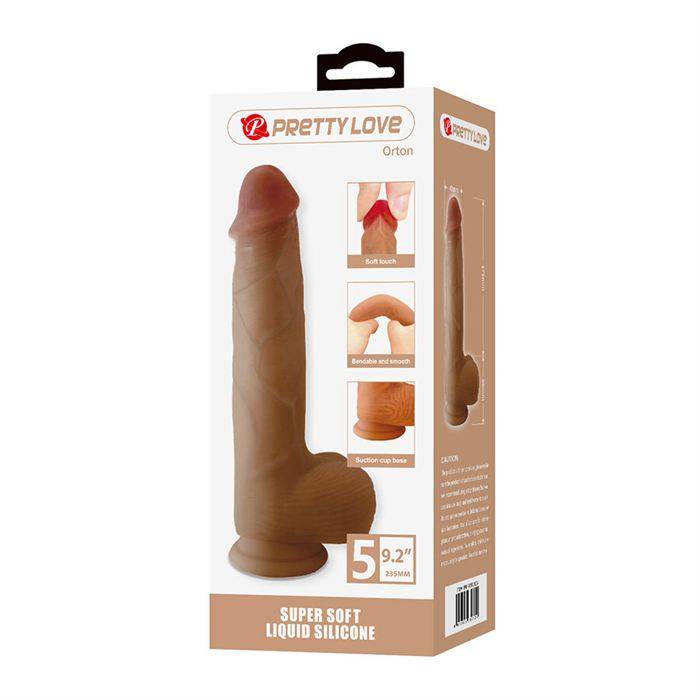 PRETTY LOVE - ORTON DILDO REALISTA COM VENTOSA 23,5 CM -Ã- 4,9 CM