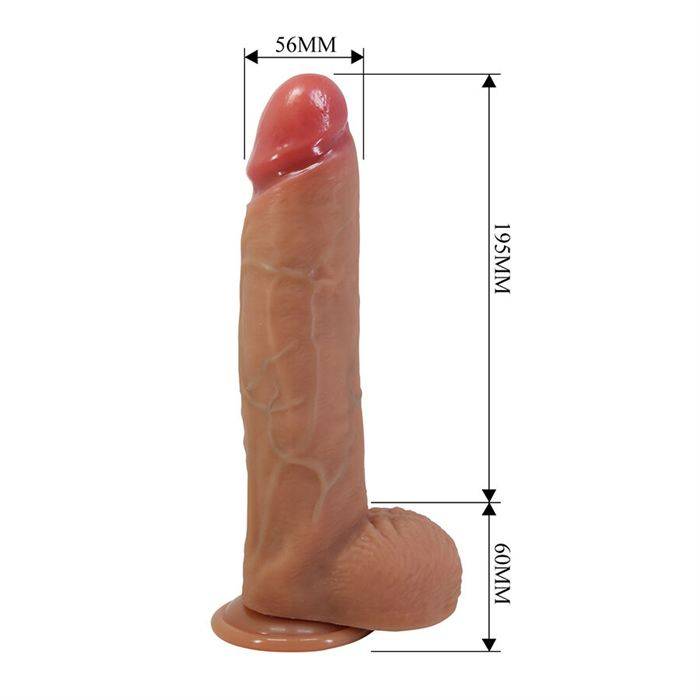 PRETTY LOVE - MENDEL DILDO REALISTA COM VENTOSA 25,5 CM -Ã- 5,6 CM