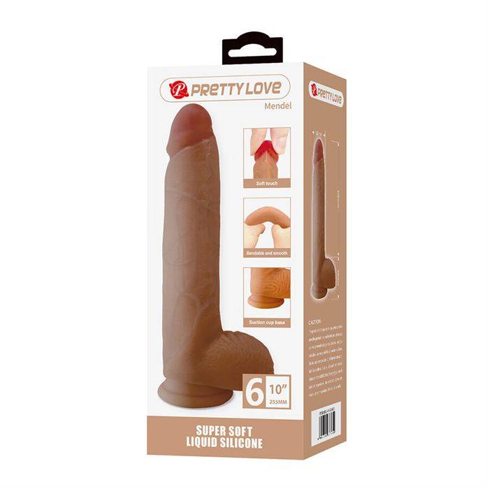 PRETTY LOVE - MENDEL DILDO REALISTA COM VENTOSA 25,5 CM -Ã- 5,6 CM