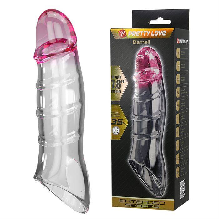 PRETTY LOVE - DARNELL CAPA DE PÃNIS COM EFEITO TRANSPARENTE