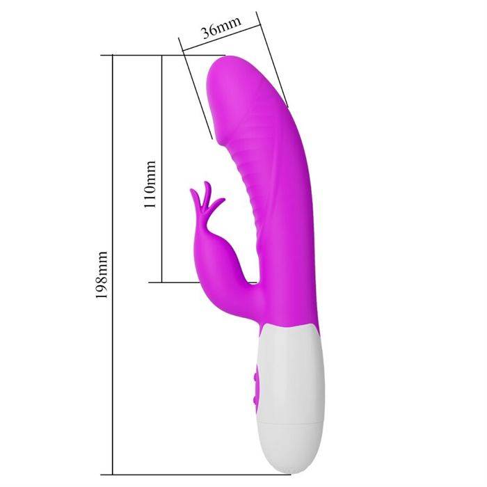 PRETTY LOVE - RASMUSSEN VIBRADOR DE PONTO G ROXO