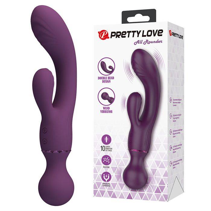 PRETTY LOVE - VIBRADOR ROXO PARA PONTO G, VERSÃTIL E COMPLETO