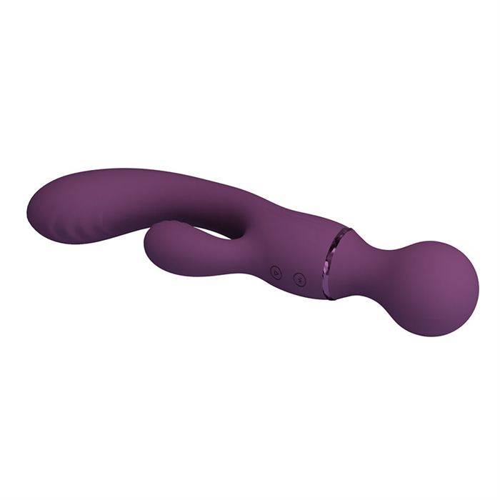 PRETTY LOVE - VIBRADOR ROXO PARA PONTO G, VERSÃTIL E COMPLETO