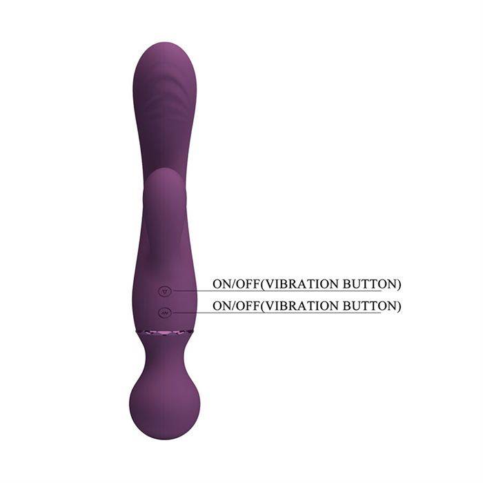 PRETTY LOVE - VIBRADOR ROXO PARA PONTO G, VERSÃTIL E COMPLETO