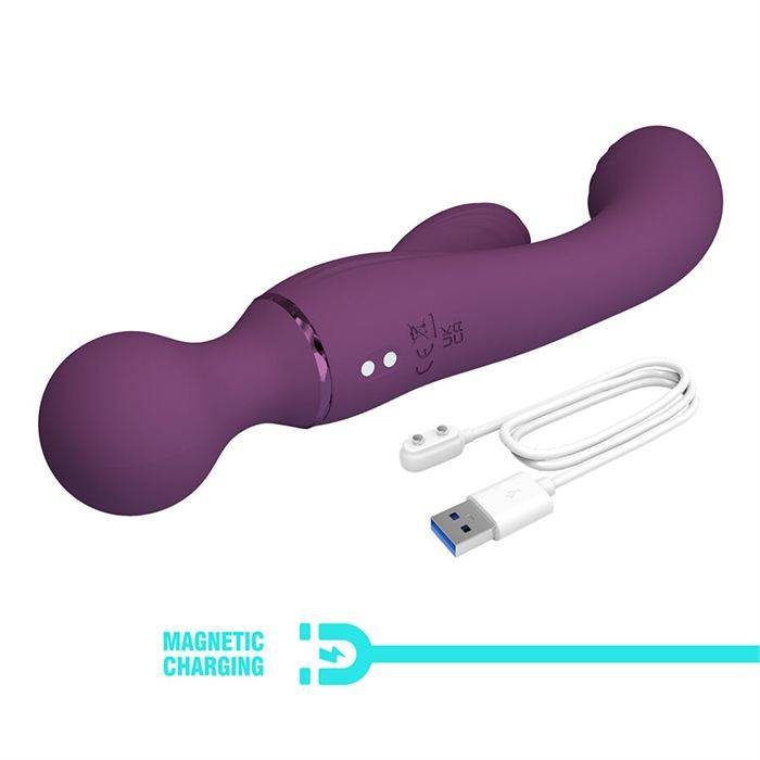 PRETTY LOVE - VIBRADOR ROXO PARA PONTO G, VERSÃTIL E COMPLETO