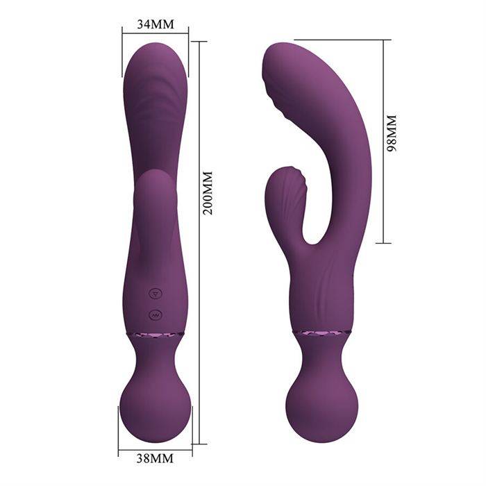 PRETTY LOVE - VIBRADOR ROXO PARA PONTO G, VERSÃTIL E COMPLETO