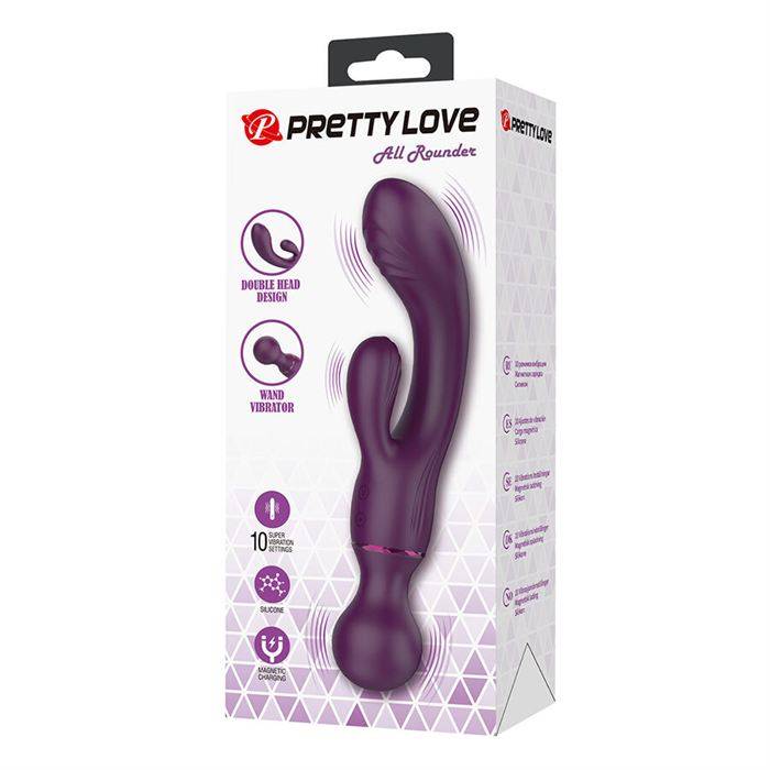 PRETTY LOVE - VIBRADOR ROXO PARA PONTO G, VERSÃTIL E COMPLETO