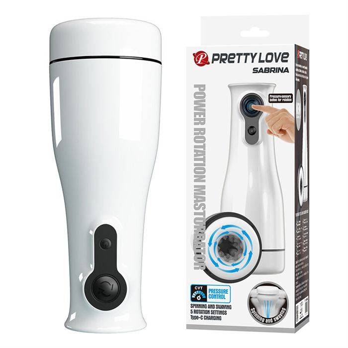 PRETTY LOVE - SABRINA MASTURBADOR MASCULINO GIRATÃRIO E BALANÃANTE