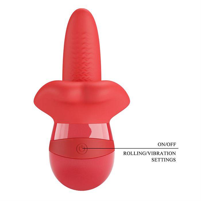 PRETTY LOVE - OBELIA VIBRADOR DE LÃNGUA COM MOVIMENTO ORBITAL