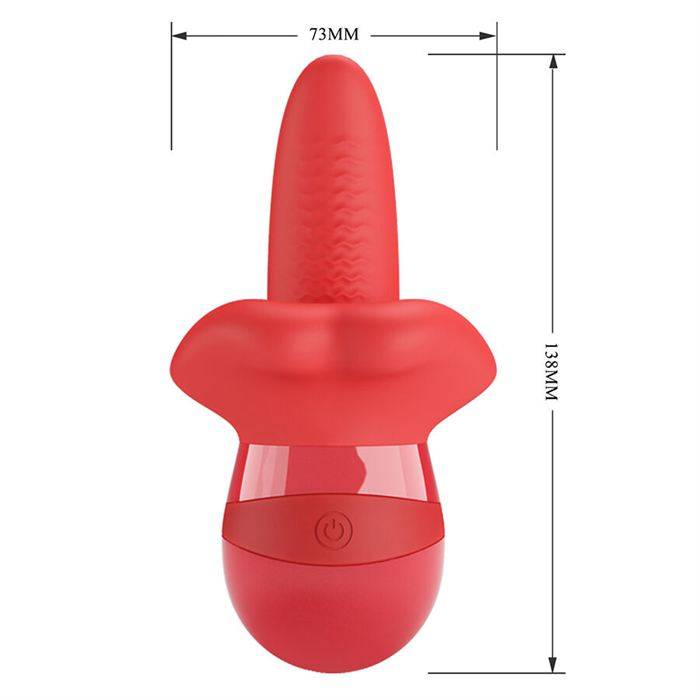 PRETTY LOVE - OBELIA VIBRADOR DE LÃNGUA COM MOVIMENTO ORBITAL