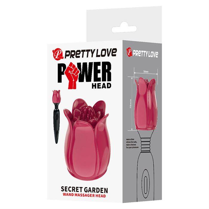 PRETTY LOVE - SECRET GARDEN CABEÃA DE MASSAGEM ROSA