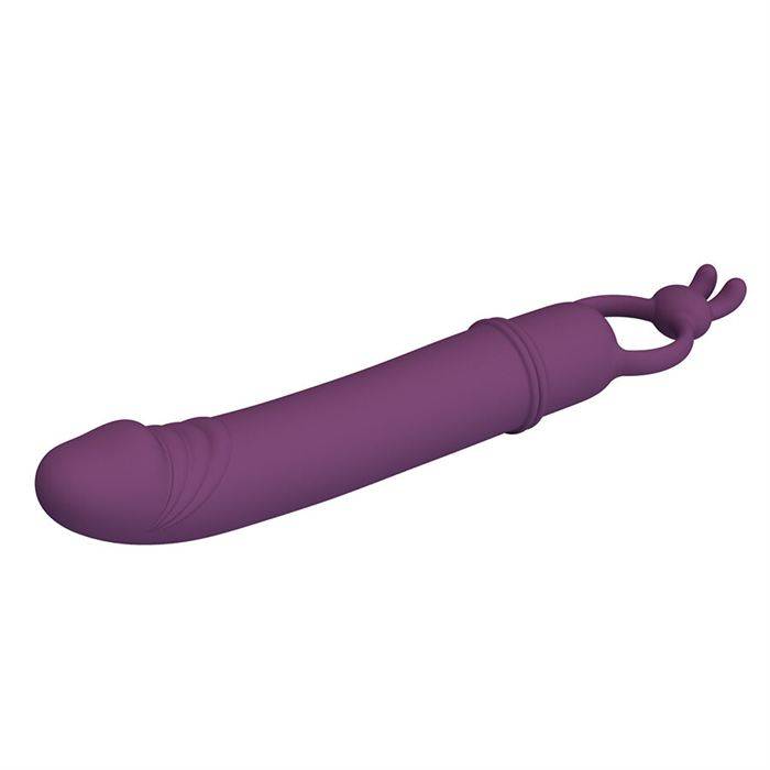 PRETTY LOVE - CORA VIBRADOR EM FORMATO DE PÃNIS COM ANEL DE RESISTÃNCIA