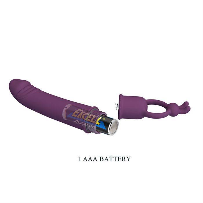 PRETTY LOVE - CORA VIBRADOR EM FORMATO DE PÃNIS COM ANEL DE RESISTÃNCIA