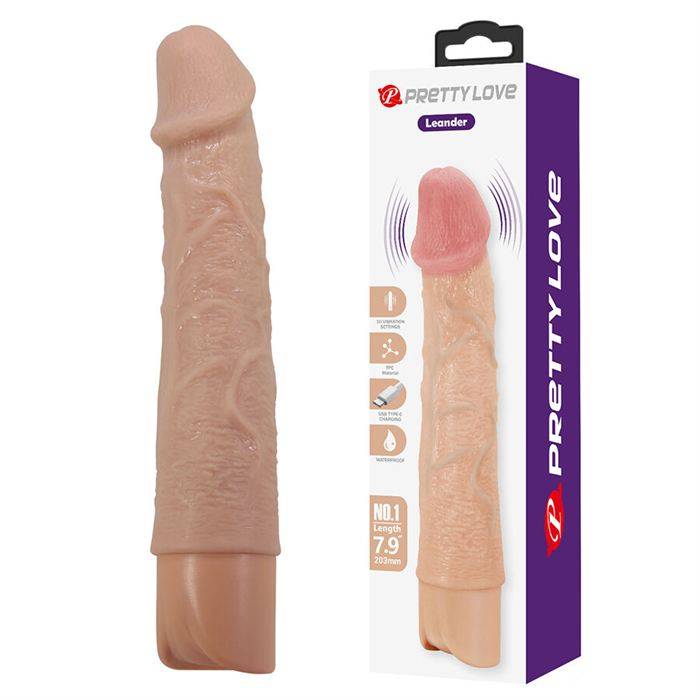 PRETTY LOVE - LEANDER VIBRADOR FLEXÃVEL E REALISTA
