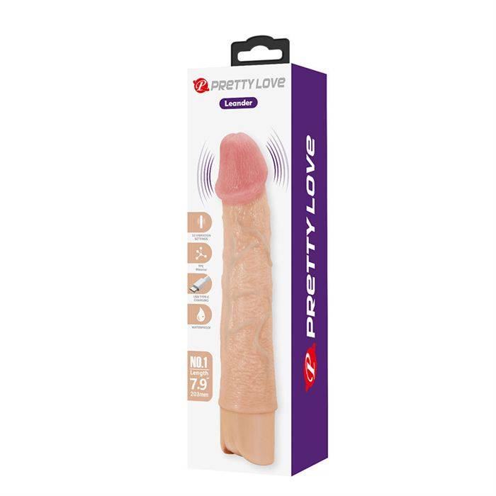 PRETTY LOVE - LEANDER VIBRADOR FLEXÃVEL E REALISTA