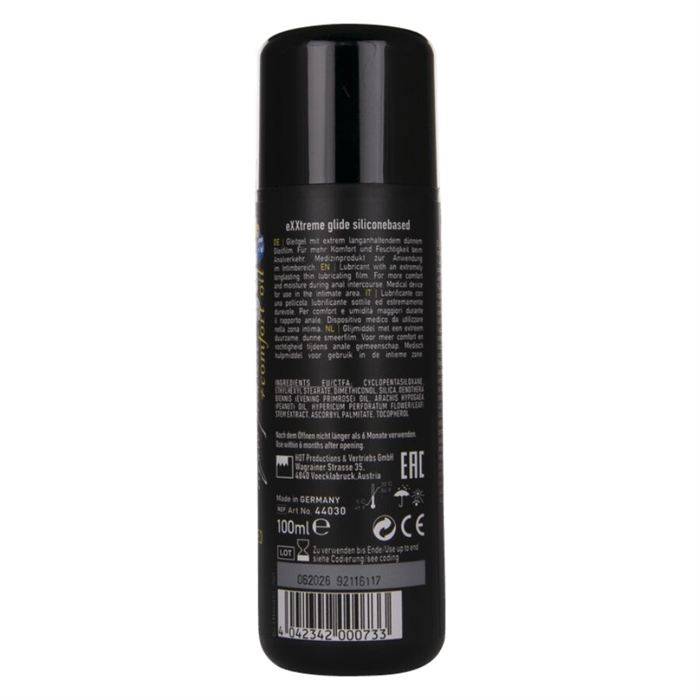 HOT - EXXTREME GLIDE LUBRIFICANTE Ã BASE DE SILICONE + ÃLEO CONFORTANTE A+ 100 ML