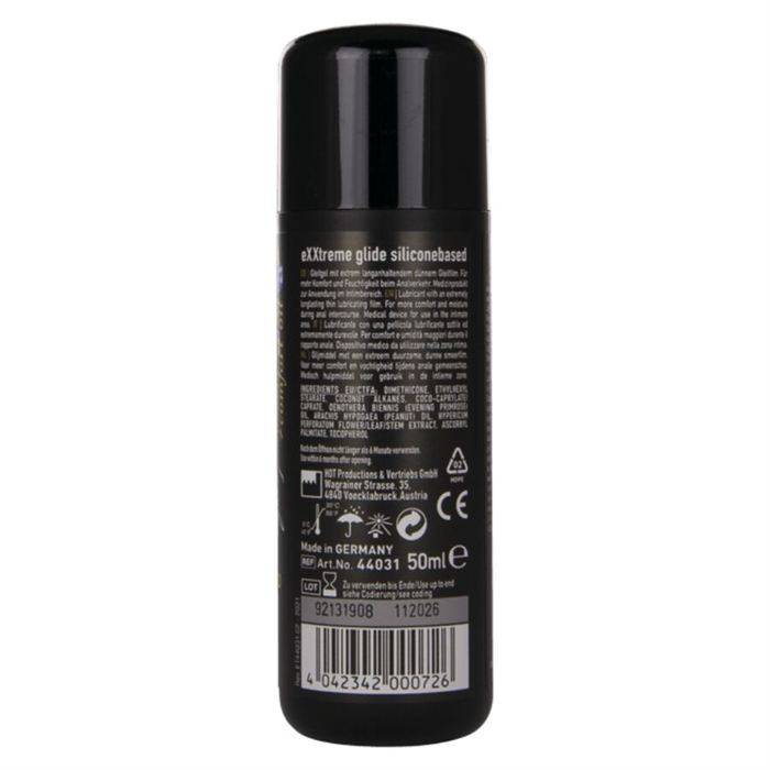 HOT - EXXTREME GLIDE LUBRIFICANTE Ã BASE DE SILICONE + ÃLEO CONFORTANTE A+ 50 ML