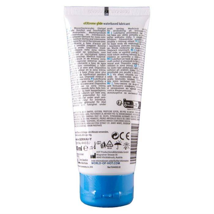 HOT - EXXTREME GLIDE LUBRIFICANTE Ã BASE DE ÃGUA + ÃLEO CONFORT A+ 100 ML