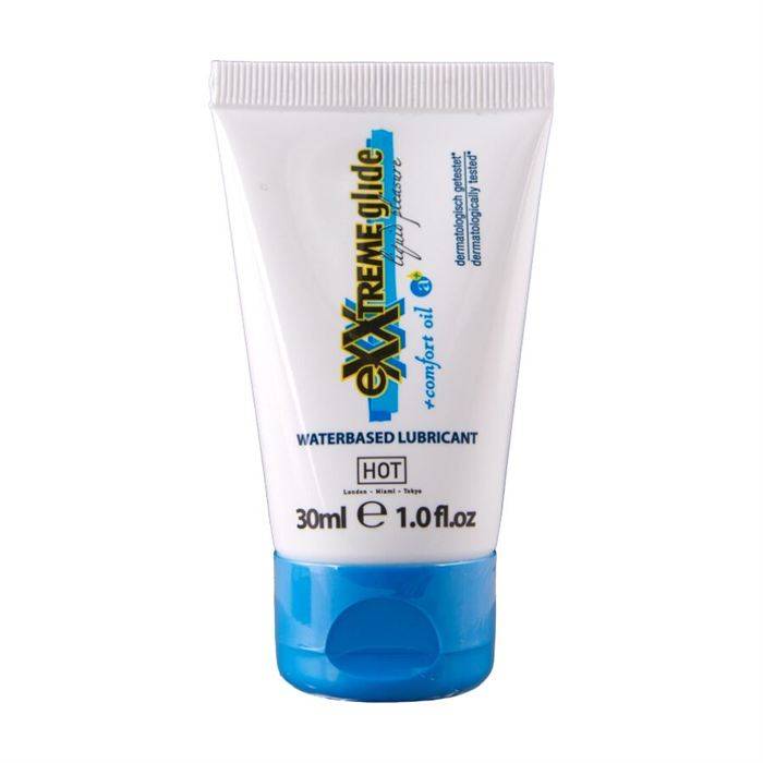 HOT - EXXTREME GLIDE LUBRIFICANTE Ã BASE DE ÃGUA + ÃLEO CONFORTANTE A+ 30 ML