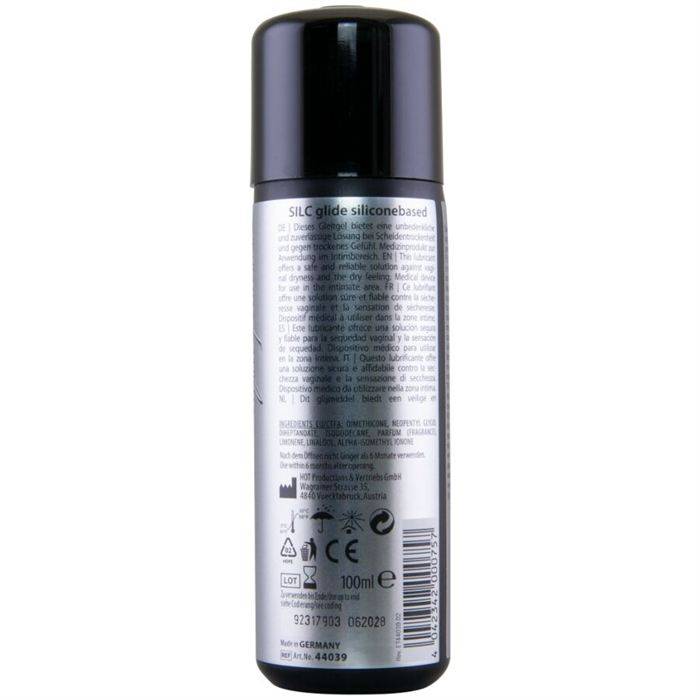 HOT - SILC GLIDE LUBRIFICANTE Ã BASE DE SILICONE 100 ML