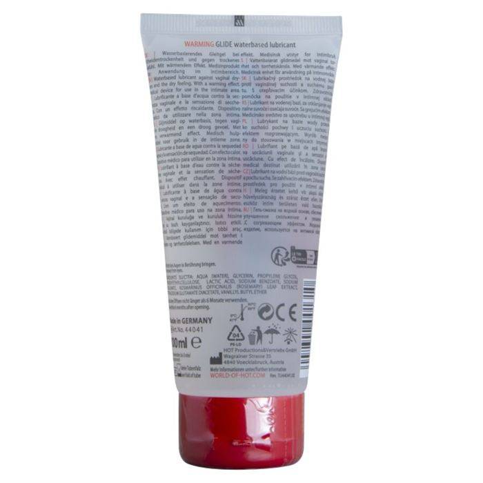 HOT - LUBRIFICANTE Ã BASE DE ÃGUA COM AQUECIMENTO E DESLIZAMENTO 100 ML