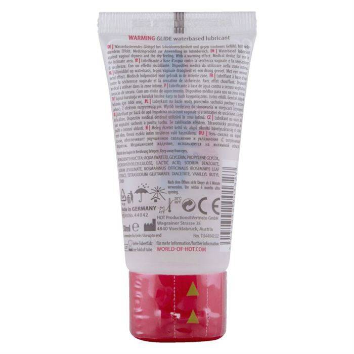 HOT - LUBRIFICANTE Ã BASE DE ÃGUA COM AQUECIMENTO E DESLIZAMENTO 30 ML