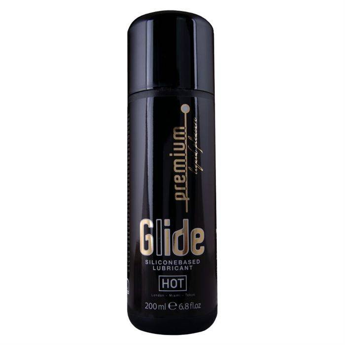 HOT - LUBRIFICANTE PREMIUM SILICONE GLIDE Ã BASE DE SILICONE 200 ML