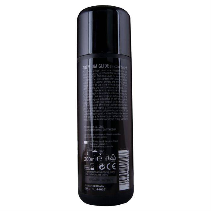 HOT - LUBRIFICANTE PREMIUM SILICONE GLIDE Ã BASE DE SILICONE 200 ML