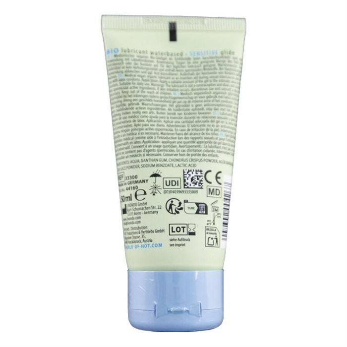 HOT - BIO LUBRIFICANTE Ã BASE ÃGUA SENSITIV 50 ML