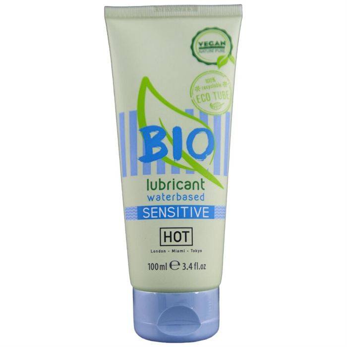 HOT - BIO LUBRIFICANTE Ã BASE ÃGUA SENSITIV 100 ML
