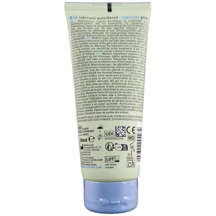 HOT - BIO LUBRIFICANTE Ã BASE ÃGUA SENSITIV 100 ML