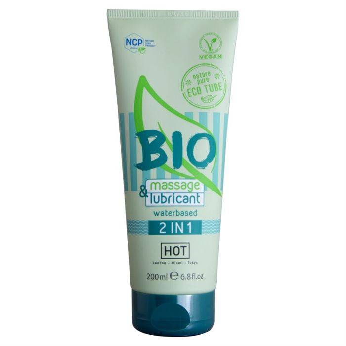 HOT - BIO MASSAGE & LUBRIFICANTE Ã BASE DE ÃGUA 2 EM 1 200 ML