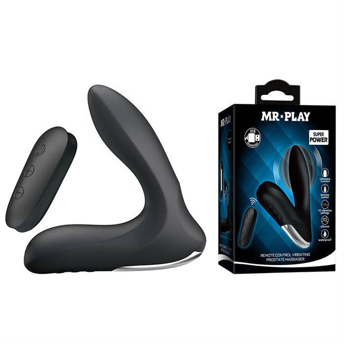 MR PLAY - MASSAGEADOR DE PRÃSTATA COM CONTROLE REMOTO DE VIBRAÃÃO