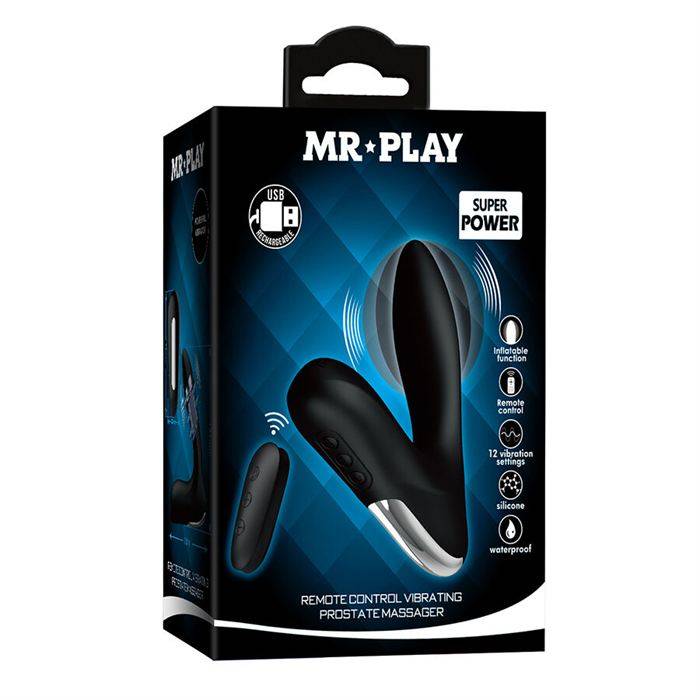 MR PLAY - MASSAGEADOR DE PRÃSTATA COM CONTROLE REMOTO DE VIBRAÃÃO