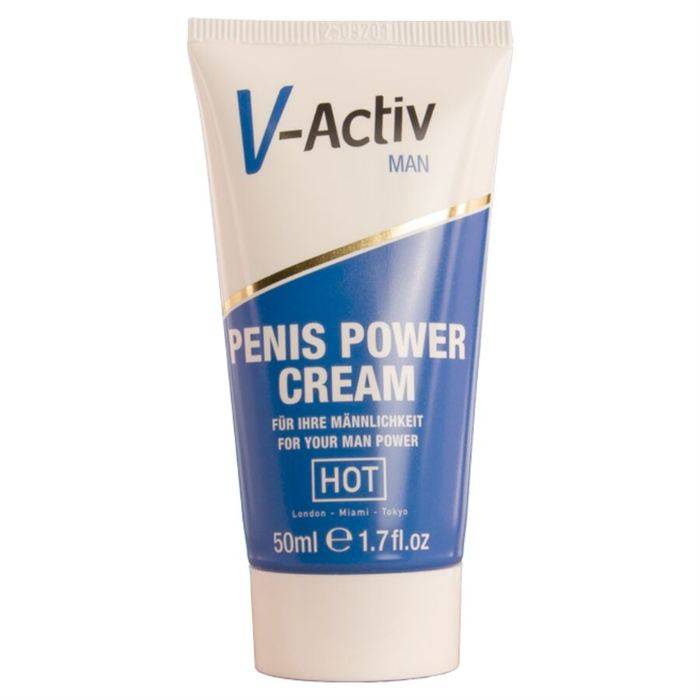 HOT - CREME PARA POTÃNCIA PENIANA V-ACTIV PARA HOMENS 50 ML