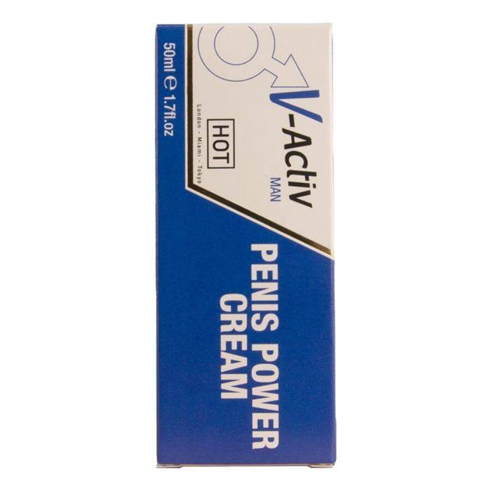 HOT - CREME PARA POTÃNCIA PENIANA V-ACTIV PARA HOMENS 50 ML