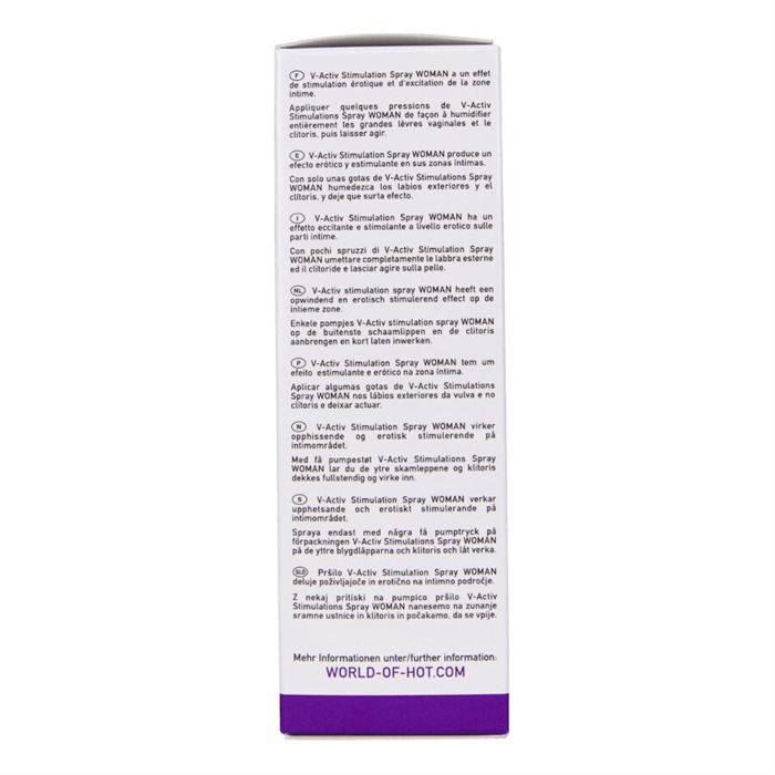 HOT - SPRAY ESTIMULANTE V-ACTIV PARA MULHERES 50 ML