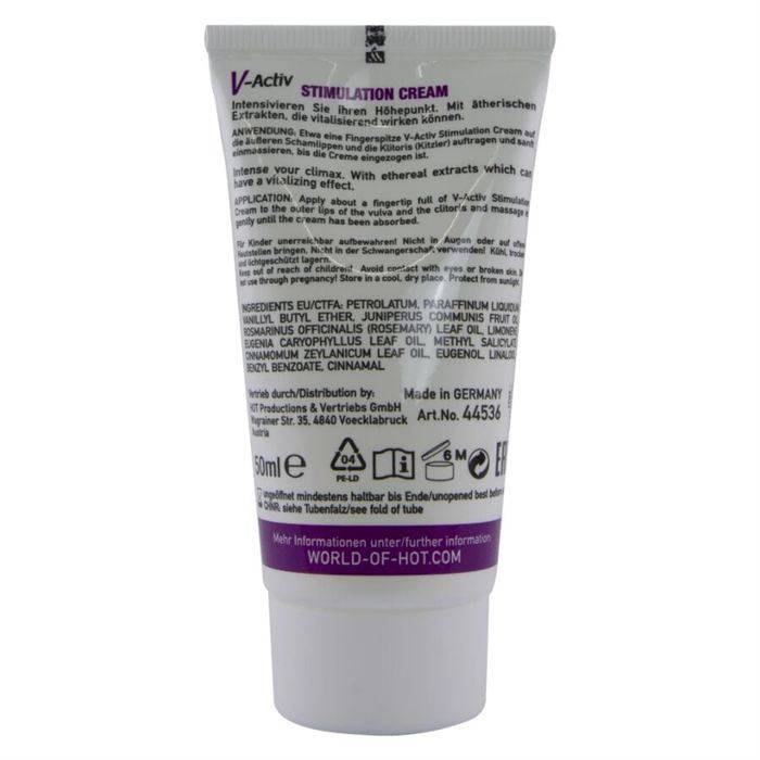 HOT - CREME ESTIMULANTE V-ACTIV PARA MULHERES 50 ML