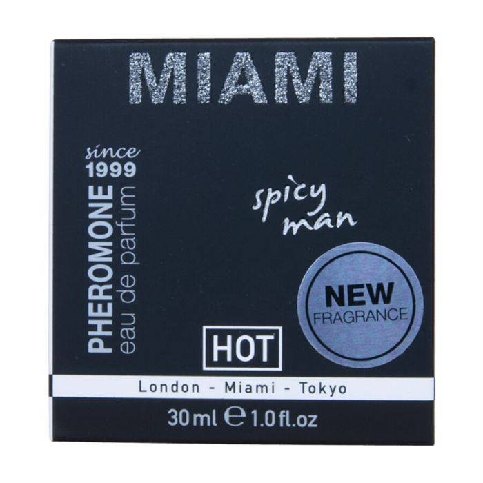 HOT - PERFUME DE FEROMÃNIOS MIAMI SPICY MAN 30 ML